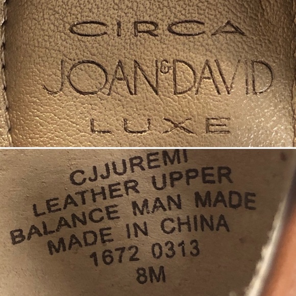 Joan & David Circa Leather Heeled Shoes Ankle Strap Open Toe Brown Sz 8 - Picture 8 of 8